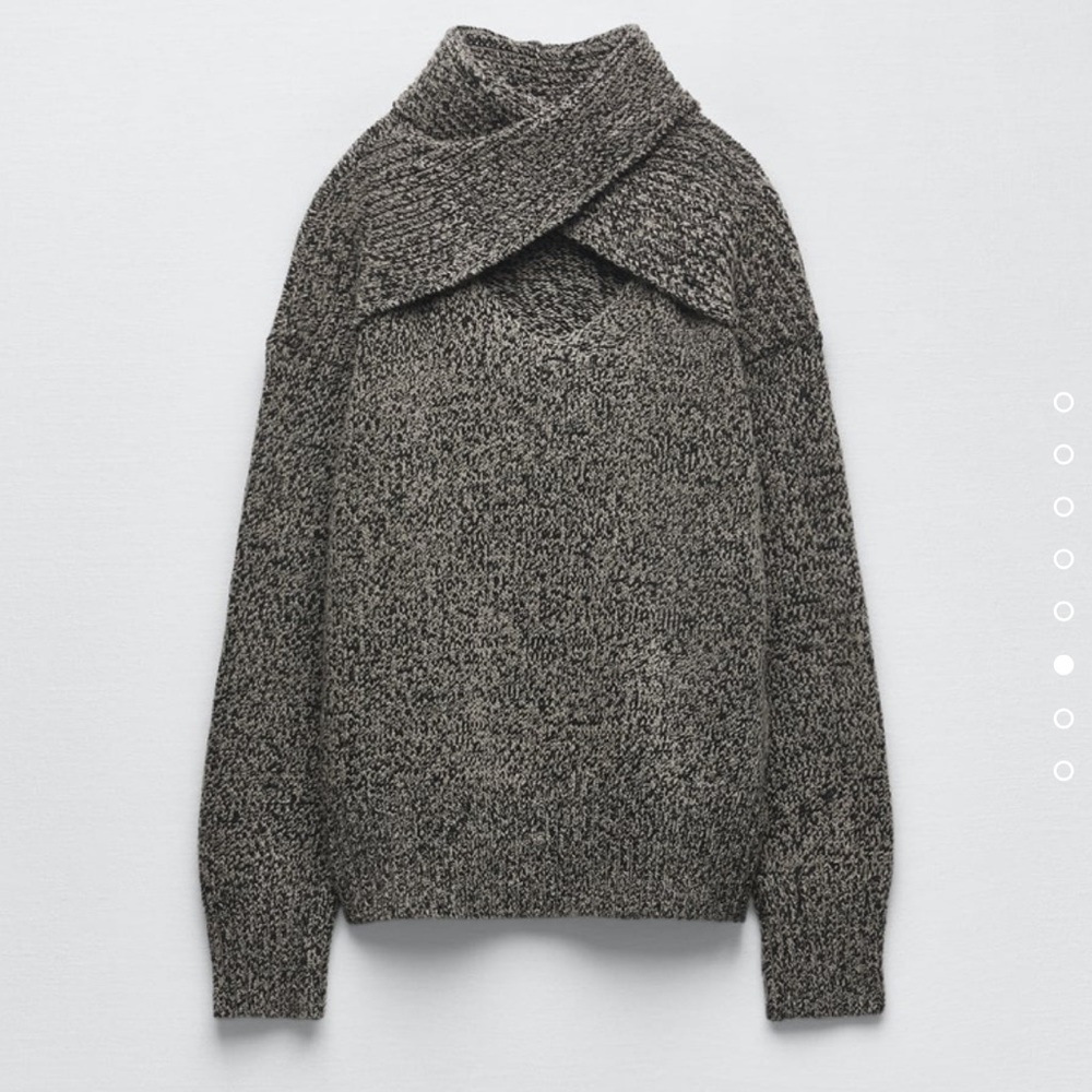 Zara Cut Out Knit Sweater Size M